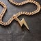 Gold Lightning Bolt Pendant by Bead Landing™